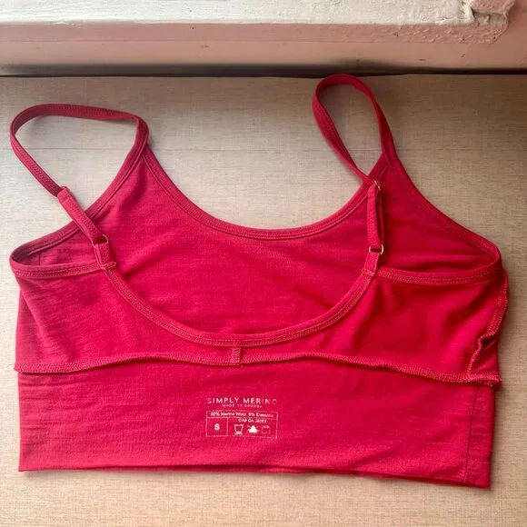 Simply Merino Bralette In Framboise - Picture 4 of 6
